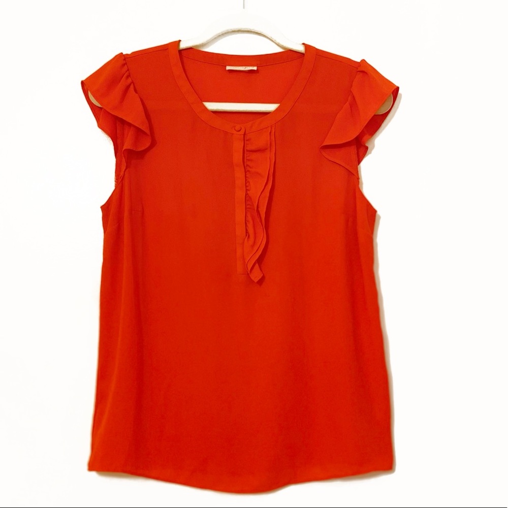 Maison Jules: Women’s Ruffle Knit  Blouse.